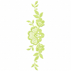 Flowers And Tree Embroidery Design 11